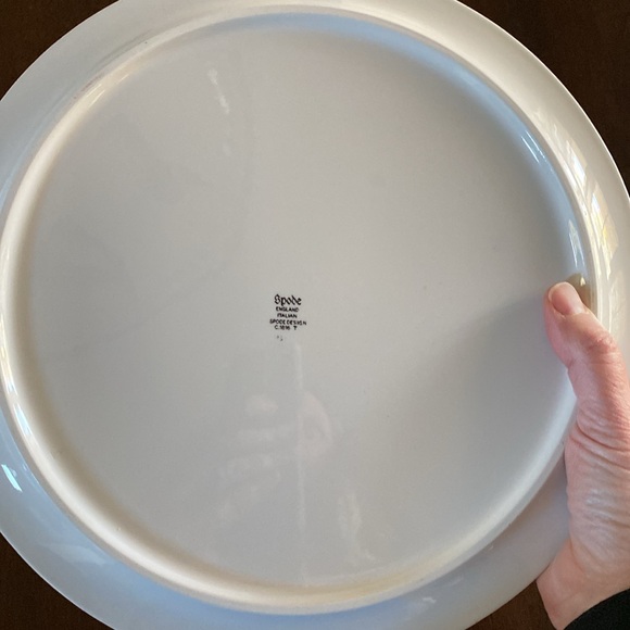 Vintage Spode Blue Italian Dome Covered Platter - Picture 6 of 7